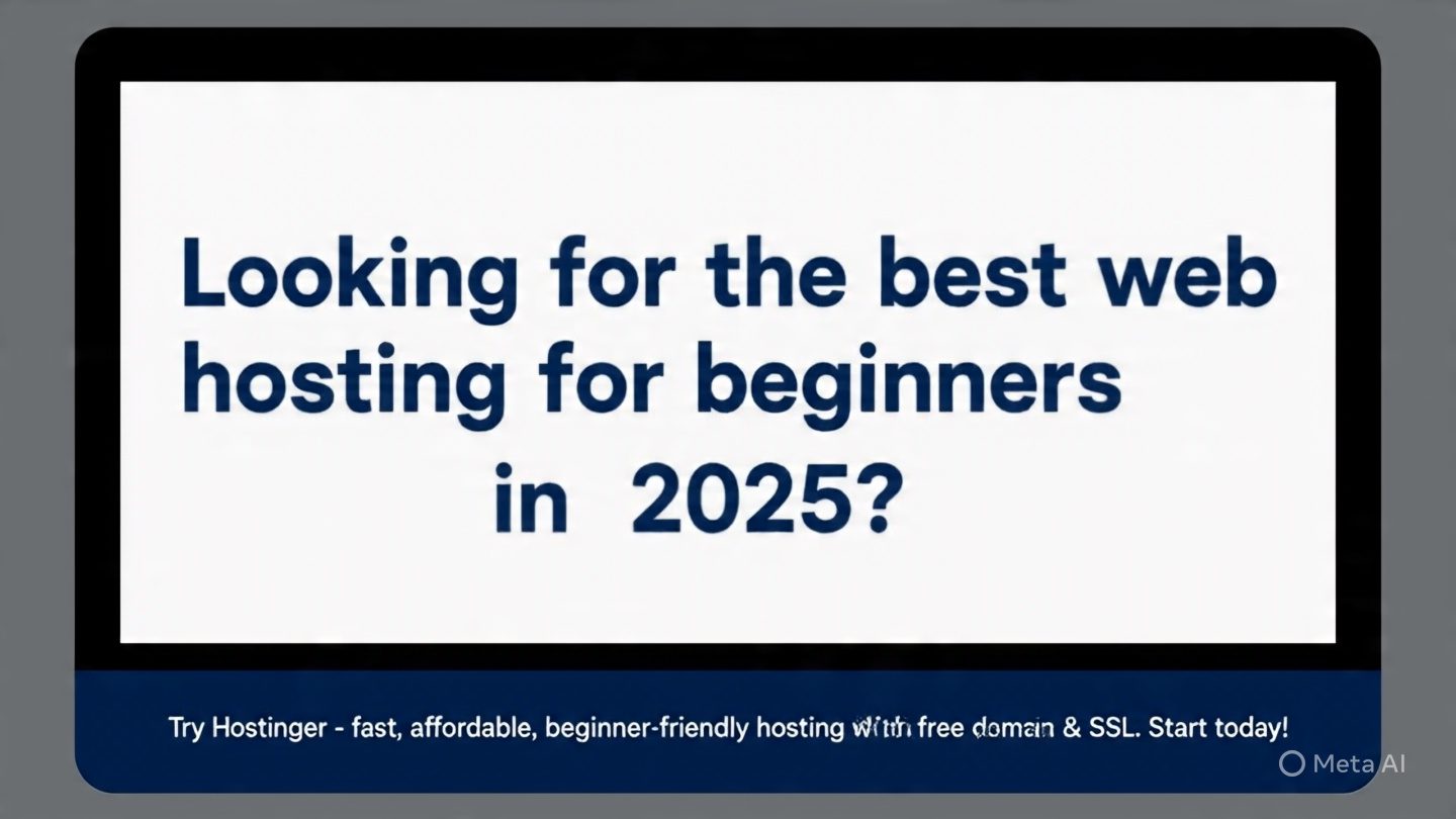 Looking for the best web hosting for beginners in 2025? Try Hostinger โ fast, affordable, beginner-friendly hosting with free domain & SSL. Start today!